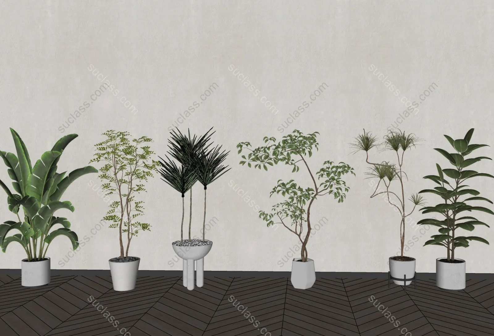 植物盆栽 ID:191960 八宝模型库 - PB3智能构件下载