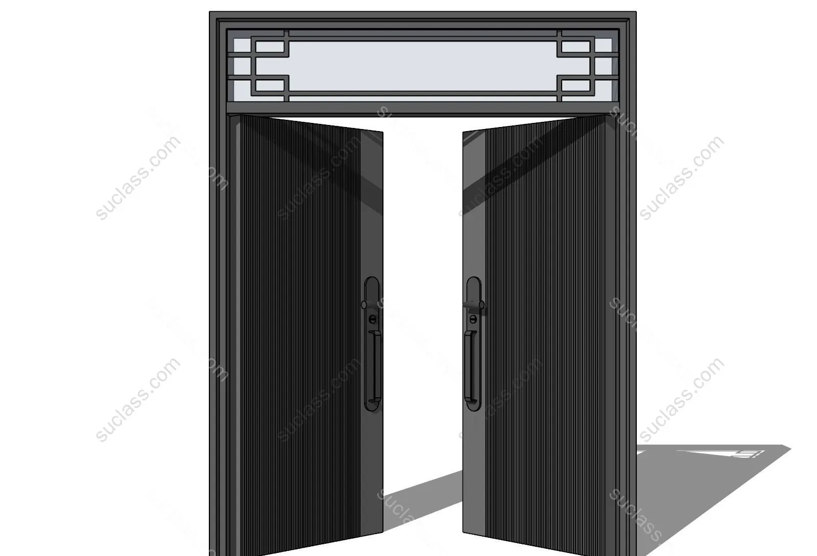 入户门双开门对开门 ID:134899 八宝模型库 - PB3智能构件下载